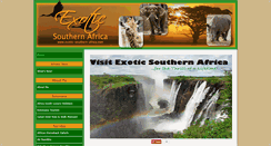 Desktop Screenshot of exotic-southern-africa.com